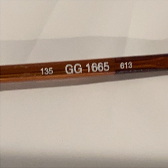 Authentic Gucci prescription eyeglasses frames brown copper color frames main image 9